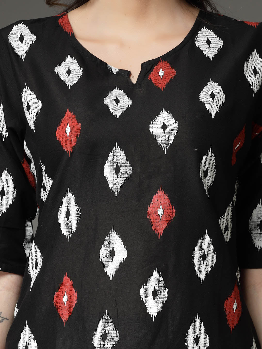 Women's Ikat Print Cotton Co-Ords Set