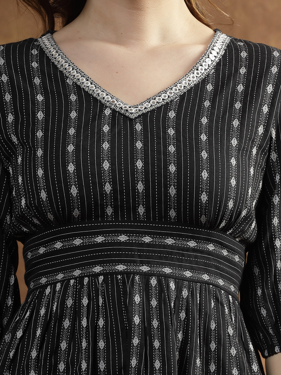 Women's Printed Rayon Black Co-Ord set